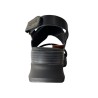 RAGAZZA BLACK LEATHER SANDAL 0354