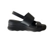RAGAZZA BLACK LEATHER SANDAL 0354