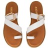 RAGAZZA LEATHER SANDAL 01039-WHITE