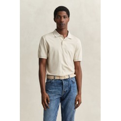 GANT 2 TONE SS POLO OAT BEIGE 2014102-200