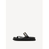 TAMARIS LEATHER MULE BLACK 1-27415-46-001