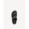 TAMARIS LEATHER MULE BLACK 1-27415-46-001