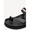 TAMARIS LEATHER MULE BLACK 1-27415-46-001