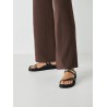TAMARIS LEATHER MULE BLACK 1-27415-46-001