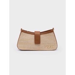 NOLAH  RIVIERA BEIGE DARK BROWN CROSSBODY BAG