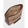 NOLAH VENICE MIXED DARK BROWN SHOULDER BAG