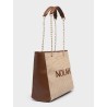 NOLAH VENICE BEIGE DARK-BROWN SHOULDER BAG