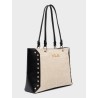NOLAH IPANEMA CREAM-BLACK SHOULDER BAG