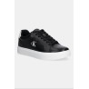 CALVIN KLEIN BLACK CLASSIC CUPSOLE LACEUP LTH SNEAKER YM0YM01435-0GM