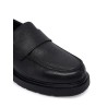 CALVIN KLEIN LEATHER COMBAT ESS LOAFER BLACK HM0HM02337-0GJ