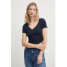 TOMMY HILFIGER TJW V-NECK TEE DARK NIGHT NAVY DW0DW20458-C1G