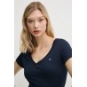 TOMMY HILFIGER TJW V-NECK TEE DARK NIGHT NAVY DW0DW20458-C1G