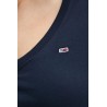 TOMMY HILFIGER TJW V-NECK TEE DARK NIGHT NAVY DW0DW20458-C1G