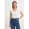 TOMMY HILFIGER TJW V-NECK TEE ECRU DW0DW20458-YBL