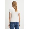 TOMMY HILFIGER TJW V-NECK TEE ECRU DW0DW20458-YBL