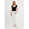 TOMMY HILFIGER TJW SLIM RIB BADGE TEE EXT BLACK DW0DW22793-BDS