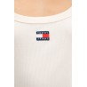 TOMMY HILFIGER TJW SLIM RIB BADGE TEE EXT ANCIENT WHITE DW0DW22793-YBH