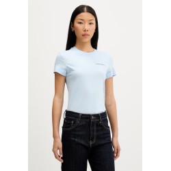 TOMMY HILFIGER TJW SLIM ESS LOGO 1 SS TEE EXT KINGLY BLUE DW0DW23479-C1R