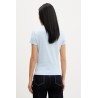 TOMMY HILFIGER TJW SLIM ESS LOGO 1 SS TEE EXT KINGLY BLUE DW0DW23479-C1R