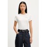 TOMMY HILFIGER TJW SLIM ESS LOGO 1 SS TEE EXT ECRU DW0DW23479-YBL