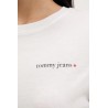 TOMMY HILFIGER TJW SLIM ESS LOGO 1 SS TEE EXT ECRU DW0DW23479-YBL
