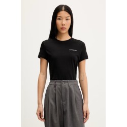 TOMMY HILFIGER TJW SLIM ESS LOGO 1 SS TEE EXT BLACK DW0DW23479-BDS