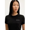TOMMY HILFIGER TJW SLIM ESS LOGO 1 SS TEE EXT BLACK DW0DW23479-BDS