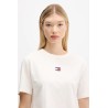 TOMMY HILFIGER TJW BXY BADGE TEE EXT ECRU DW0DW022202-YBL