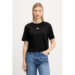 TOMMY HILFIGER TJW BXY BADGE TEE EXT BLACK DW0DW22202-BDS