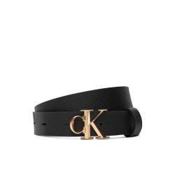 CALVIN KLEIN FACET BUCKLE PEBBLE 2.5MM BELT BLACK LV04F7060G-YIH