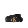 CALVIN KLEIN FACET BUCKLE PEBBLE 2.5MM BELT BLACK LV04F7060G-YIH