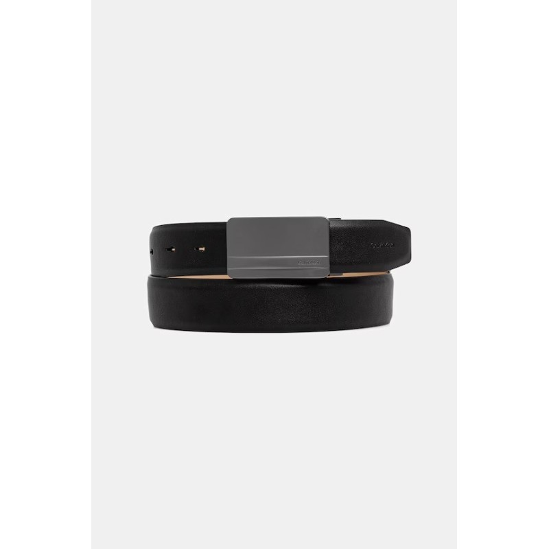 CALVIN KLEIN METAL LOGO PLAQUE 3.5MM ADJ BELT LV04D7149G-WCA