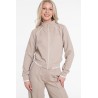 GUESS SARAH PIQUE HN FULL ZIP JACKET BEIGE V6GQ5K2916-G1BW