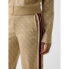 GUESS 4G JACQUARD STRAIGHT LEG PANTS BEIGE V6GB04K2955-FMC3