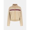 GUESS 4G JACQUARD FULL ZIP SWEATSHIRT BEIGE V6GQ06K2957-FMC3