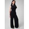 GUESS GABRY STRAIGHT PANT SWTR BLACK V6GB06Z0651-JBLK