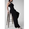 GUESS GABRY STRAIGHT PANT SWTR BLACK V6GB06Z0651-JBLK