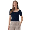 GUESS CIRCE SS RIB TOP DARK BLUE V6GP04K2969-A71W
