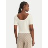 GUESS CIRCE SS RIB TOP ECRU V6GP04K2969-G1O6