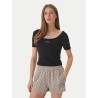 GUESS CIRCE SS RIB TOP BLACK V6GP04K2969-JBLK