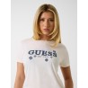 GUESS AGNES SS CN T-SHIRT ECRU V6GI02K2963-G012