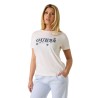 GUESS AGNES SS CN T-SHIRT ECRU V6GI02K2963-G012