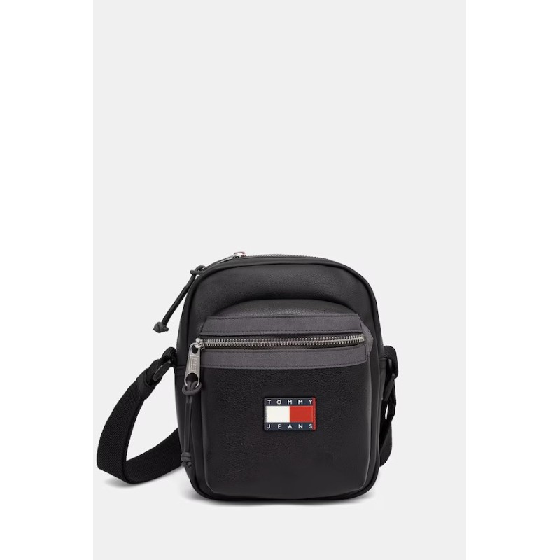 TOMMY HILFIGER ELEVATED PU REPORTER BLACK AM0AM14334-BDS
