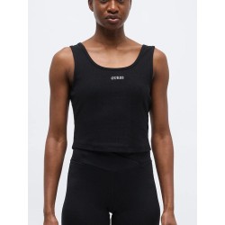 GUESS CIRCE SL RIB TANK TOP BLACK V6GP05K2970-JBLK