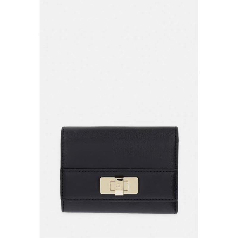 TOMMY HILFIGER MODERN TRIFOLD WALLET BLACK AW0AW18703-BDS