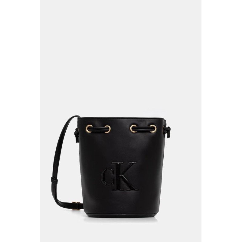 CALVIN KLEIN BOLD SMALL BUCKET BAG BLACK LV04F3640G-UB1