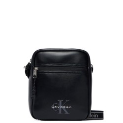 CALVIN KLEIN BOLD LOGO WEBBING REPORTER BLACK LV04D3418G-UB1