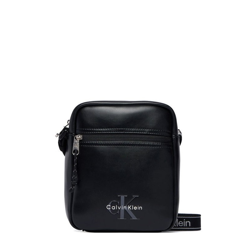 CALVIN KLEIN BOLD LOGO WEBBING REPORTER BLACK LV04D3418G-UB1