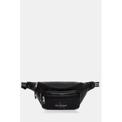 CALVIN KLEIN BOLD LOGO WEBBING WAISTBAG BLACK LV04D3419G-UB1