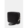 CALVIN KLEIN XL EMBLEM AOP EMBOSS POUCH W/H LEATHER  BLACK LV04D1256G-UB1